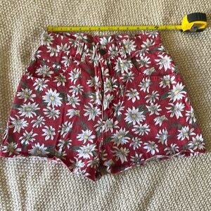 VINTAGE FLOWER/FLORAL HIGH WAIST SHORTS by COPPER KEY
